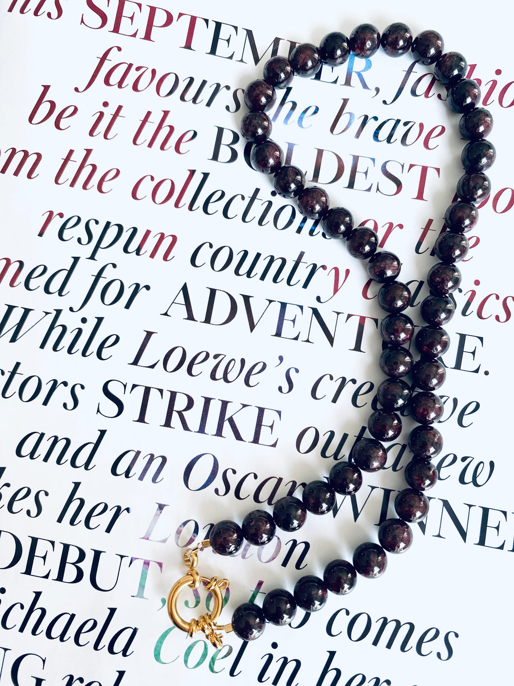 Wild Garnet Necklace