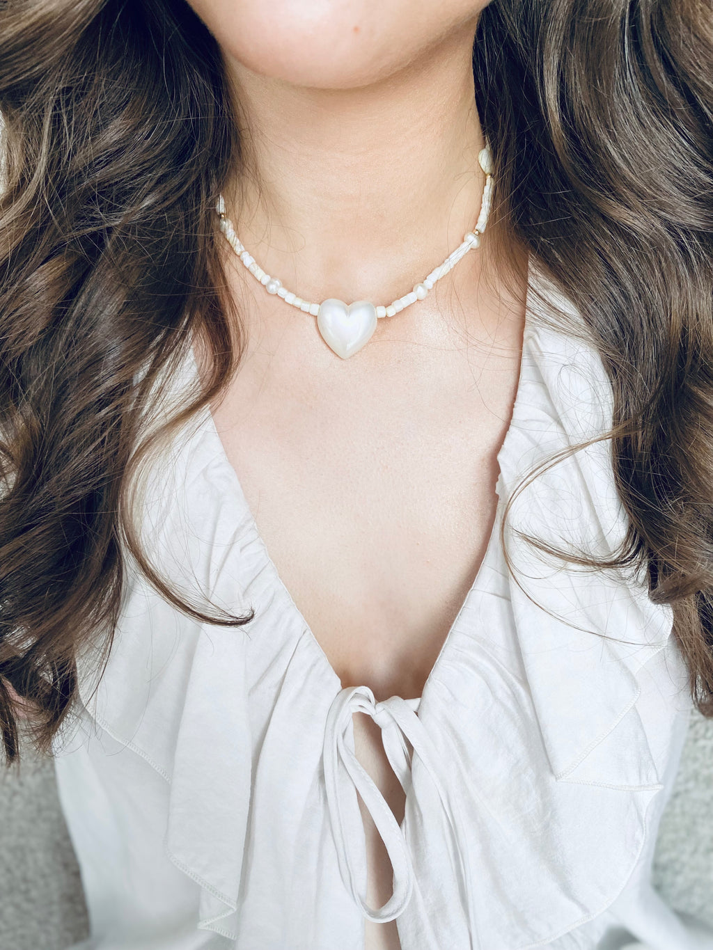 Lustrous Heart Necklace