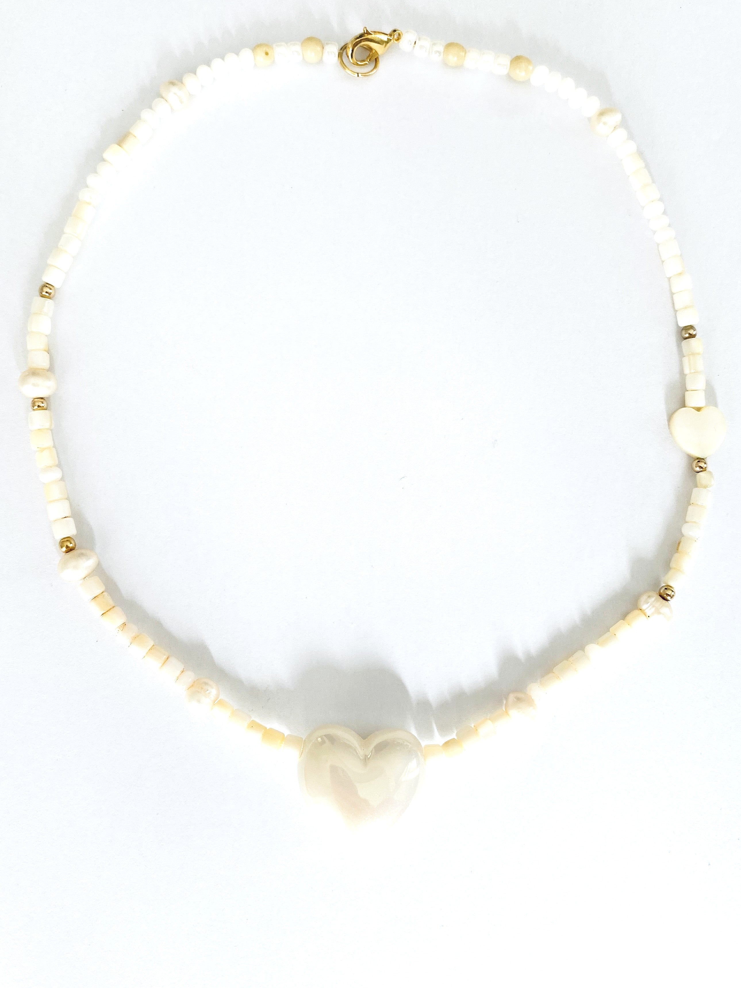 Lustrous Heart Necklace