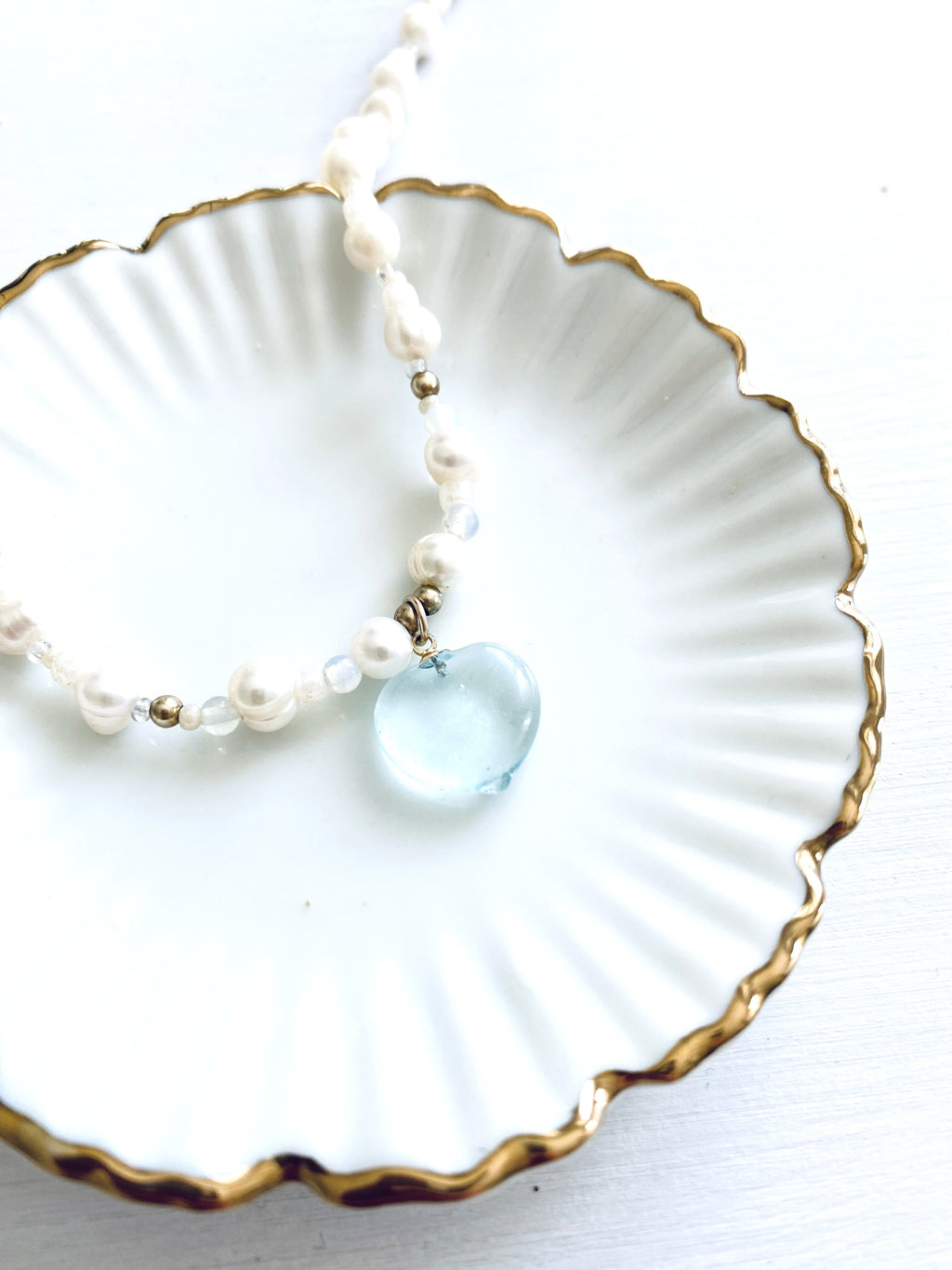 Lullaby Blue Pearl Necklace