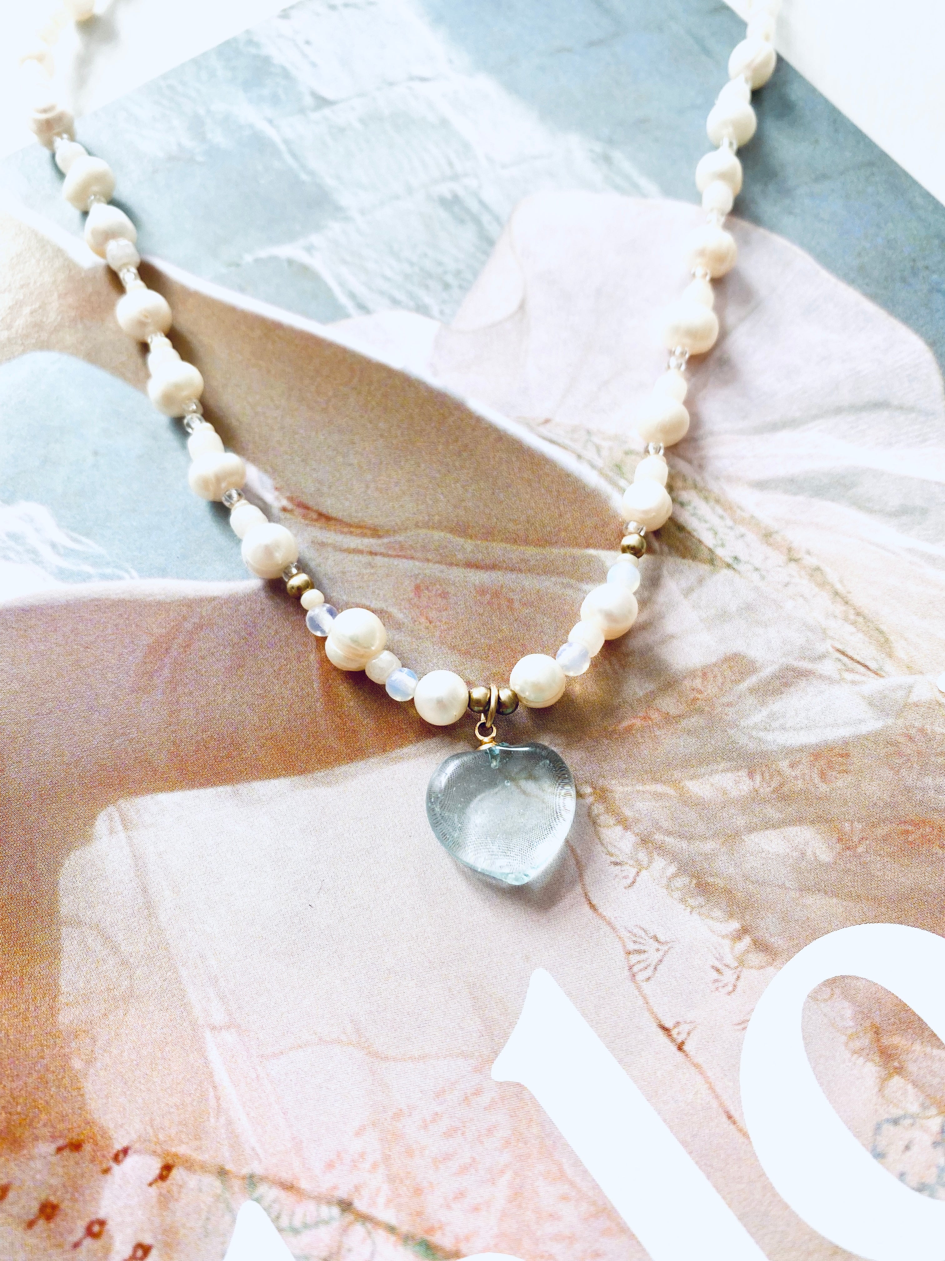 Lullaby Blue Pearl Necklace