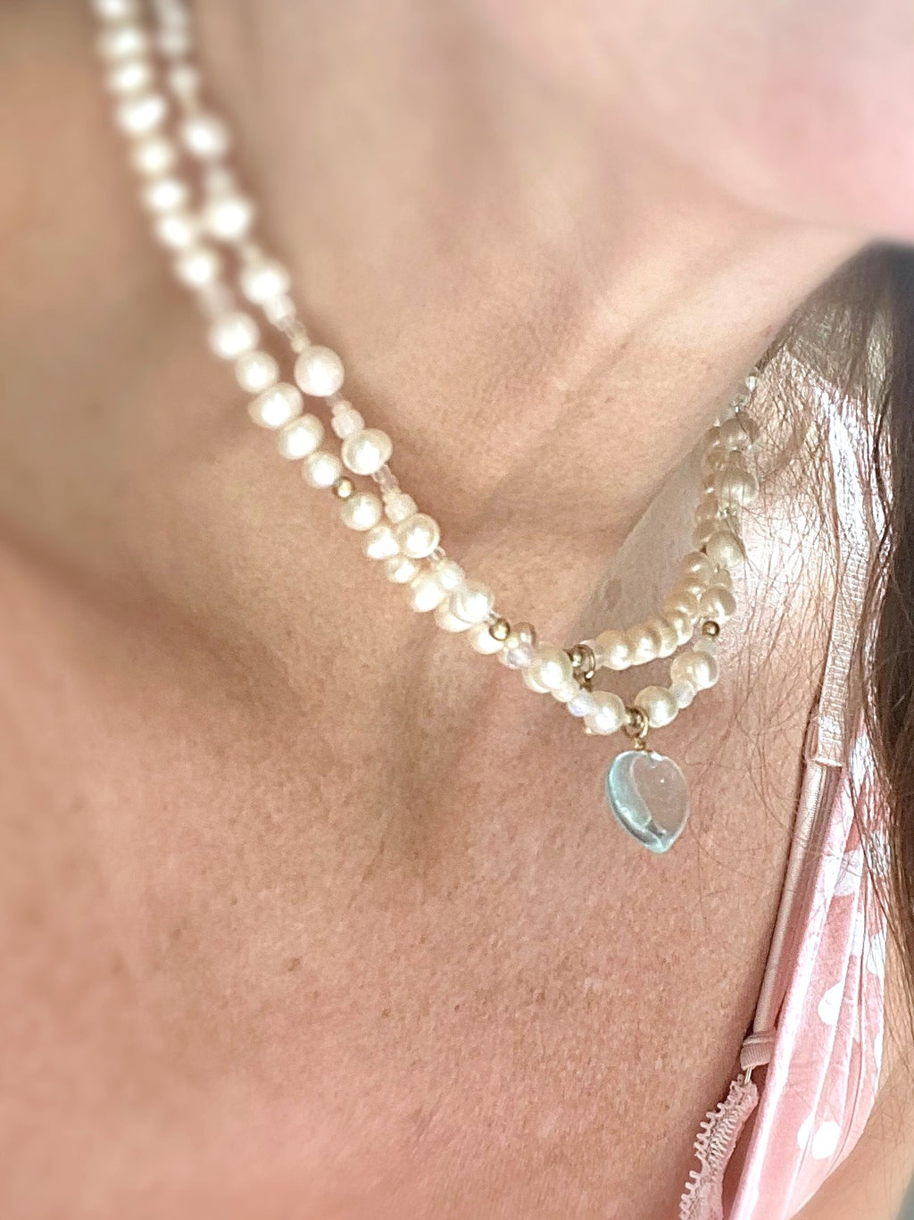 Lullaby Blue Pearl Necklace