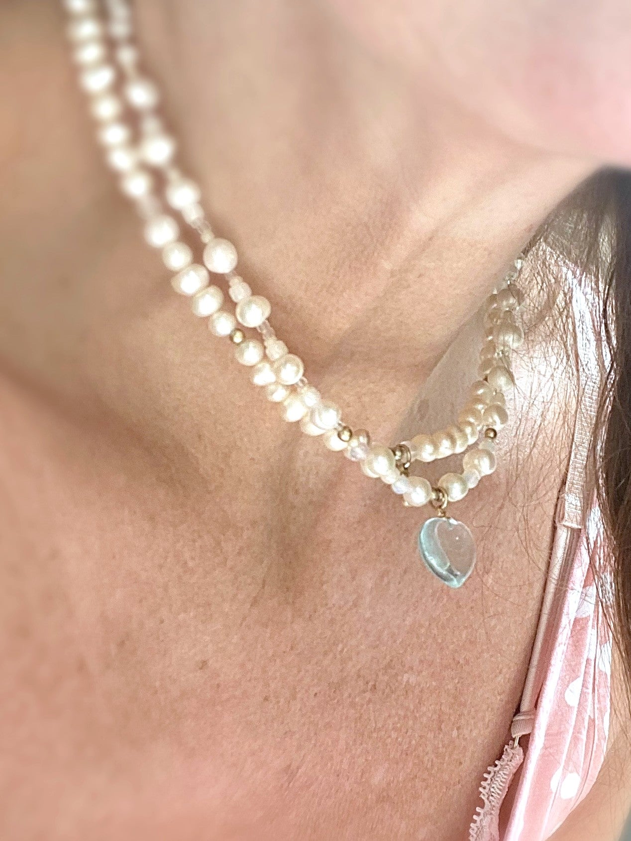 Lullaby Blue Pearl Necklace