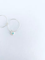 Evil Eye Sterling Silver Earrings