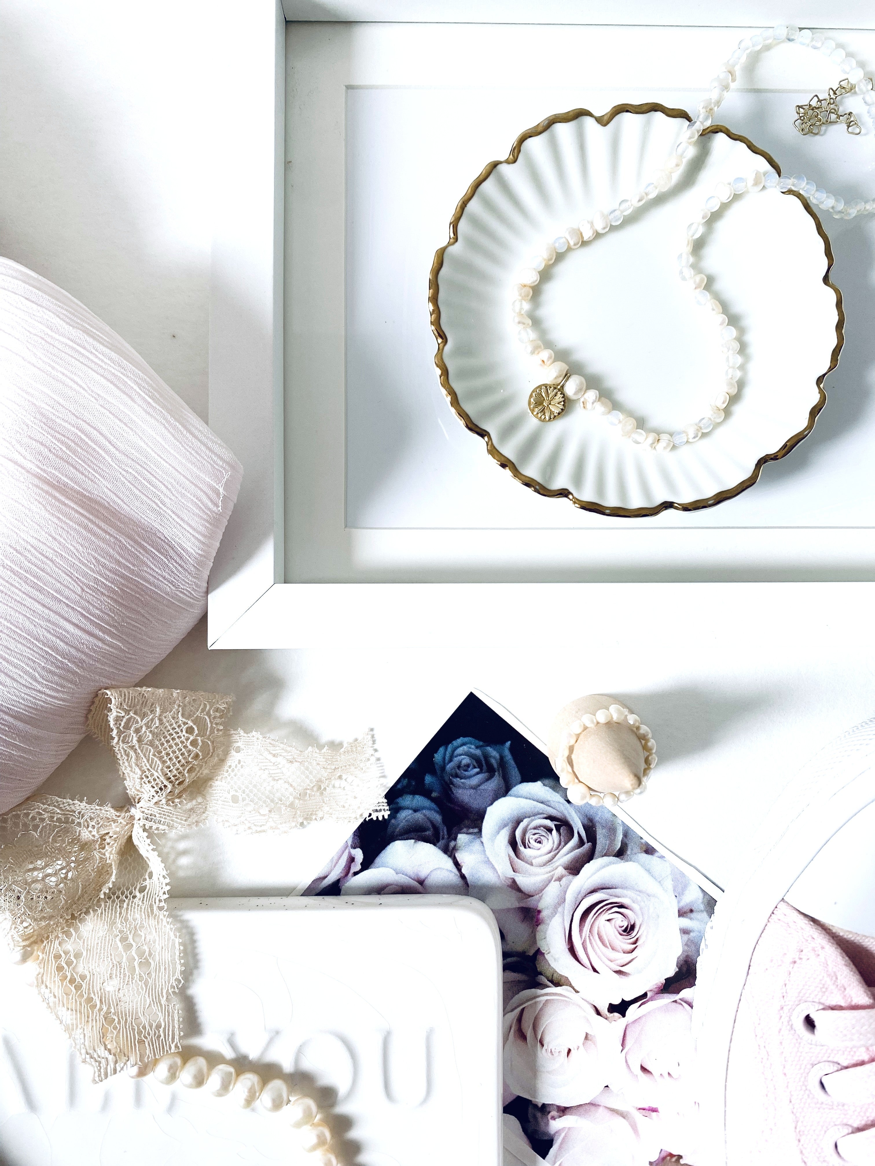 Daisy Pearl Necklace