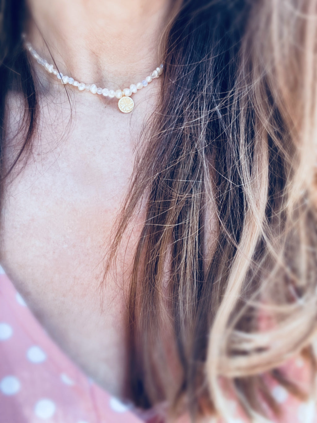 Daisy Pearl Necklace