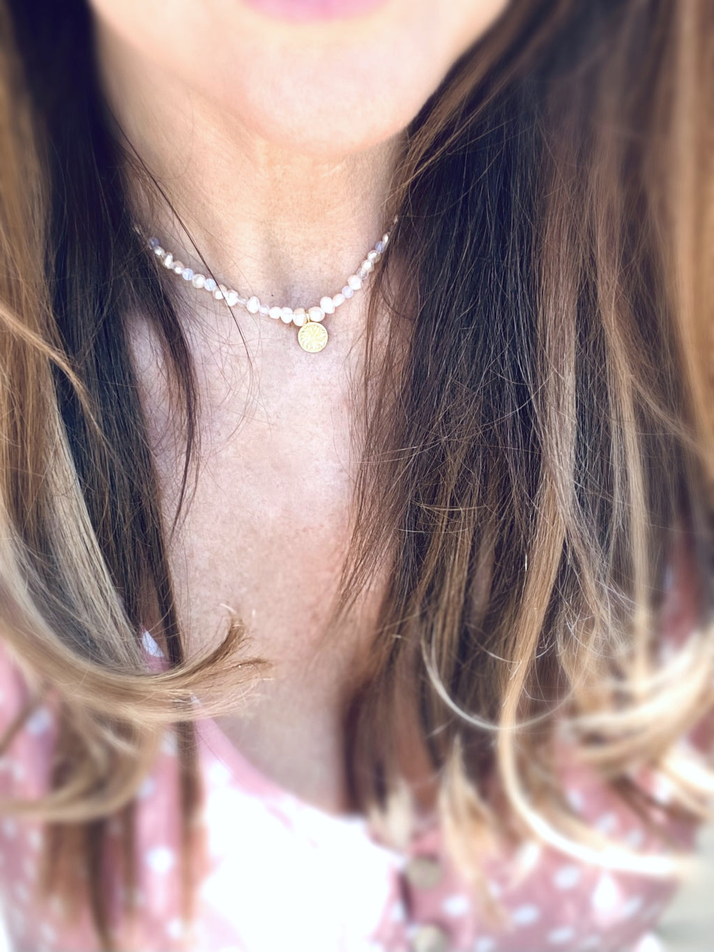 Daisy Pearl Necklace