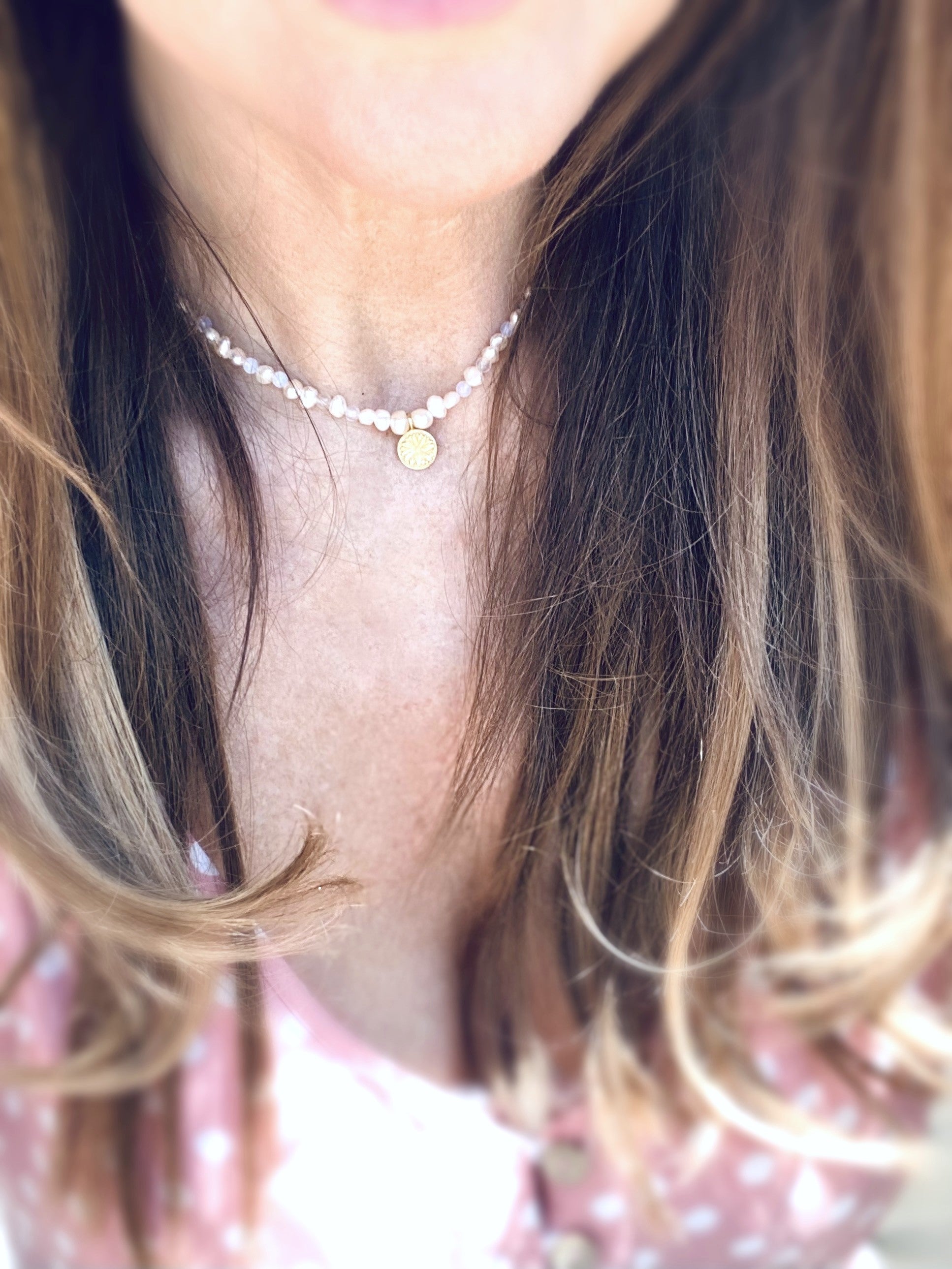 Daisy Pearl Necklace