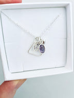 Personalised Birthstone Charm Necklace