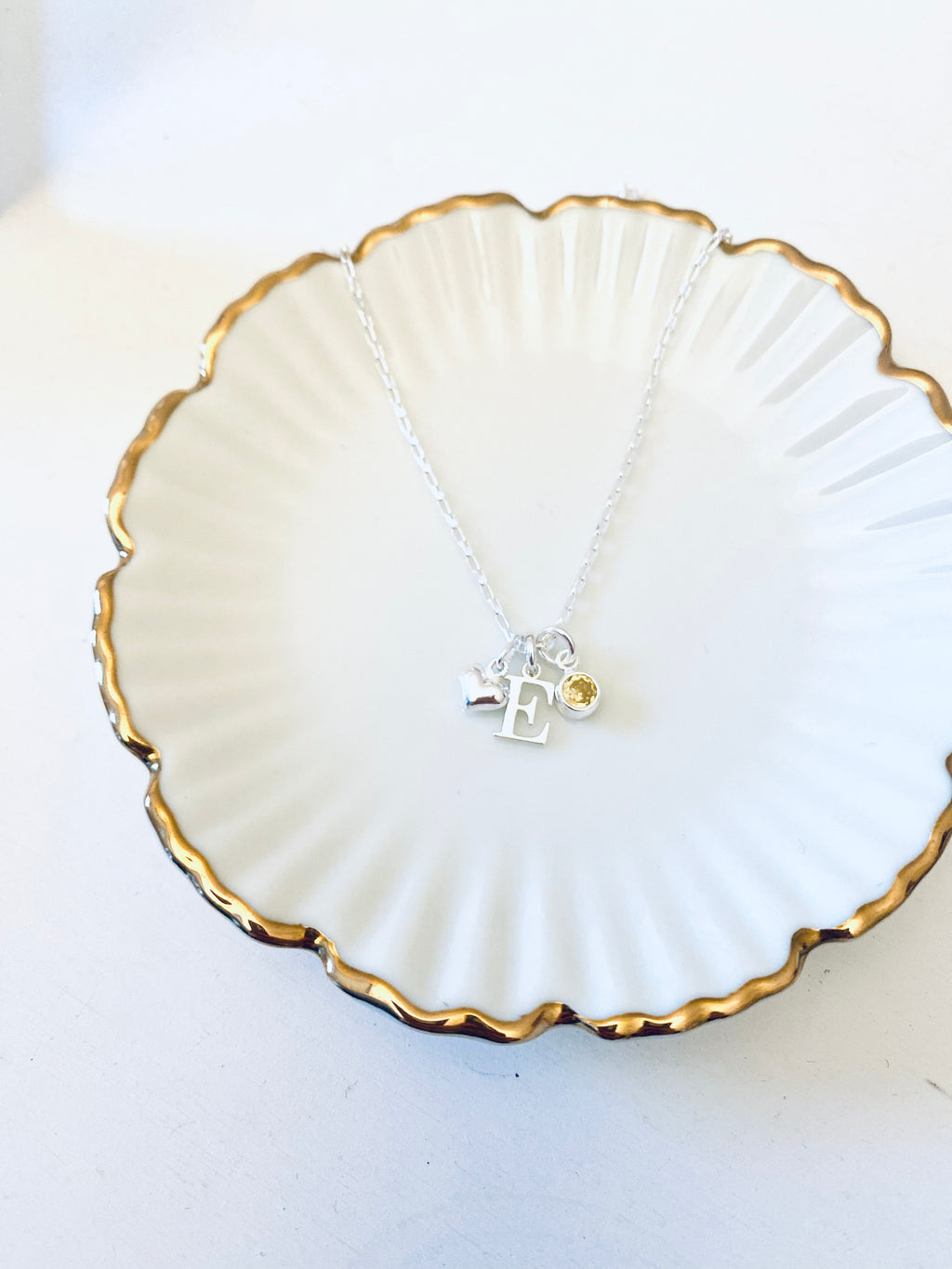 Personalised Birthstone Charm Necklace