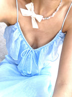 Velvet Bow Morganite Necklace