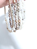 Pewter Pearl Bracelet