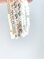 Pewter Pearl Bracelet