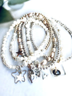 Pewter Pearl Bracelet