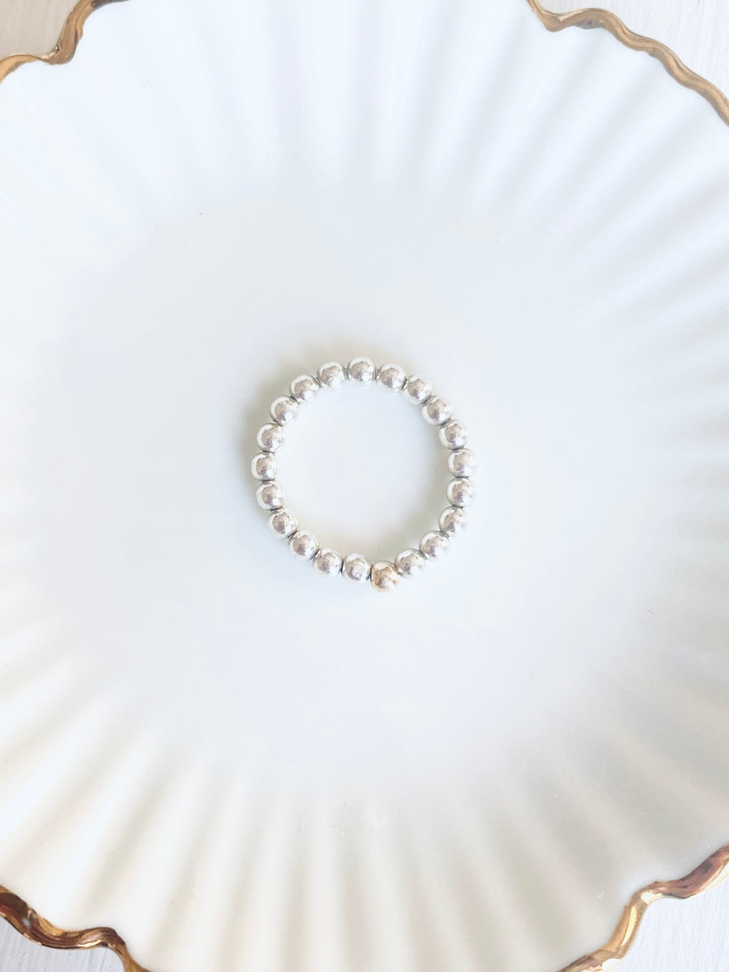 Sterling Silver Beaded Ring