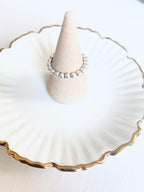 Sterling Silver Beaded Ring