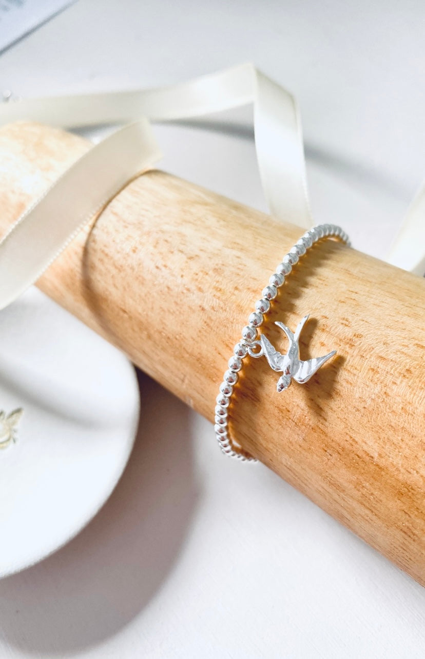 Sterling Swallow Bracelet