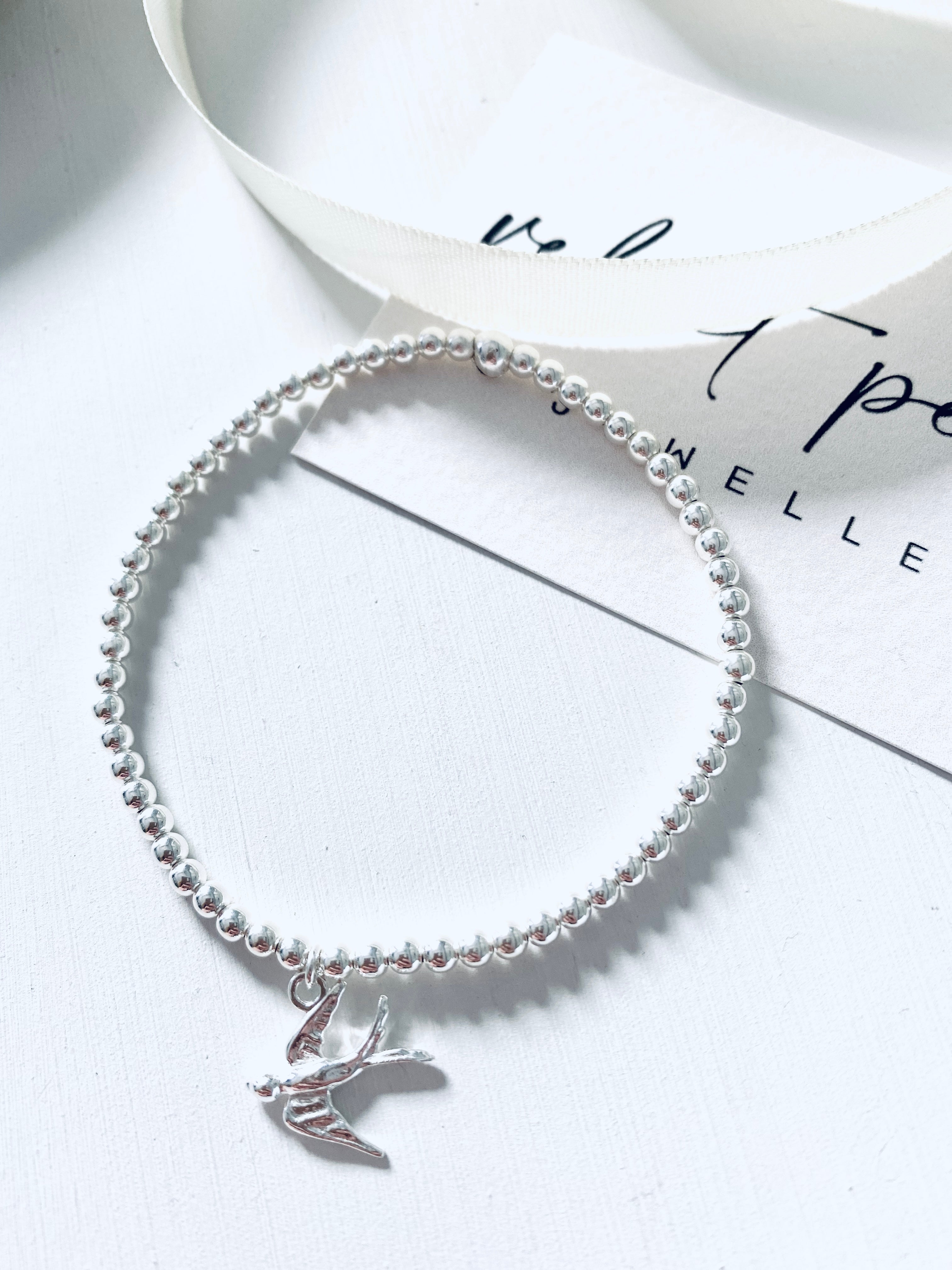 Sterling Swallow Bracelet