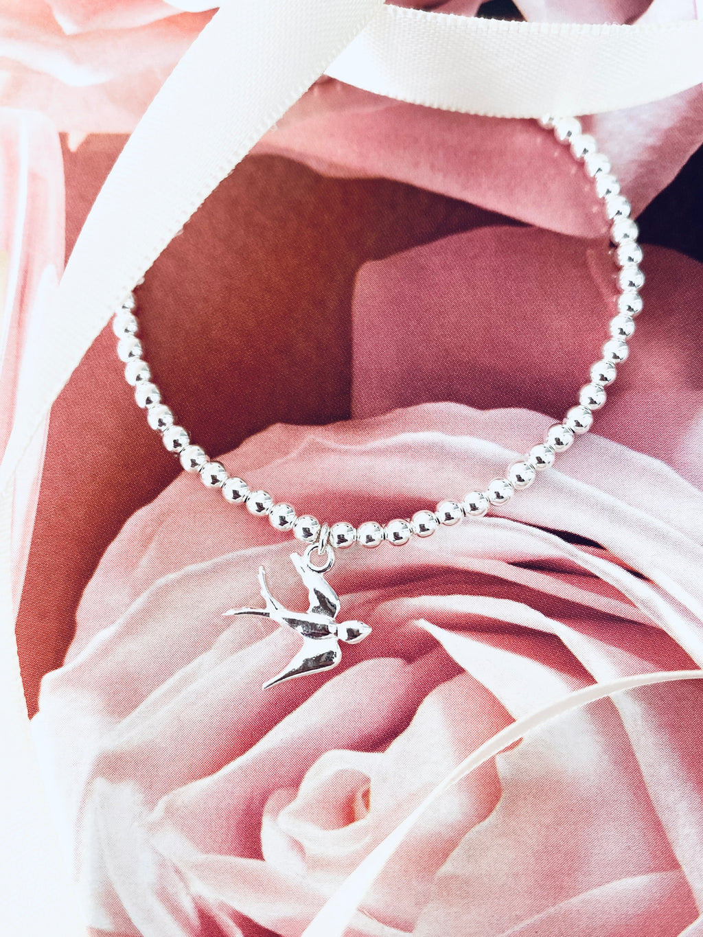 Sterling Swallow Bracelet