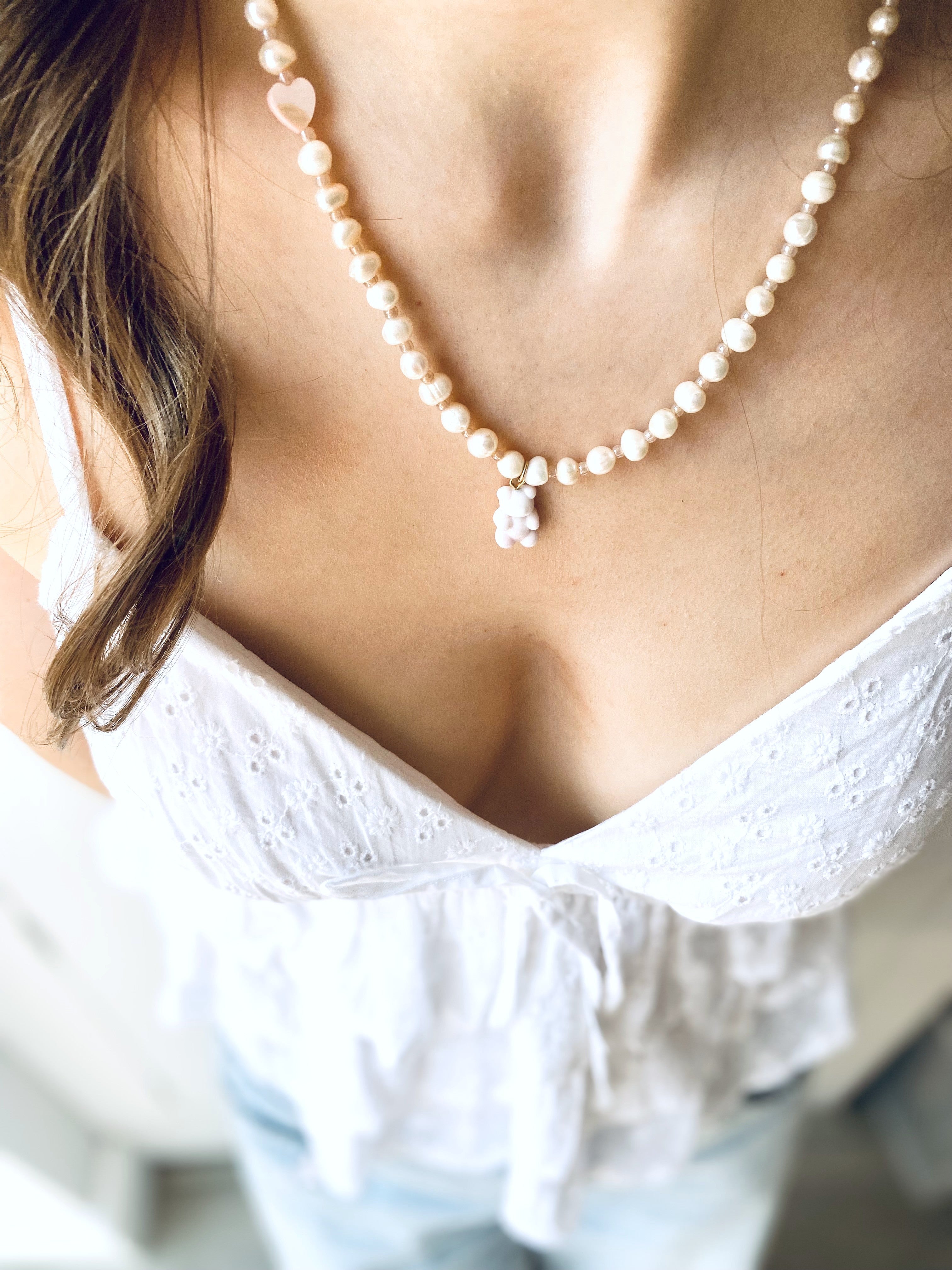 Teddy Pearl Necklace