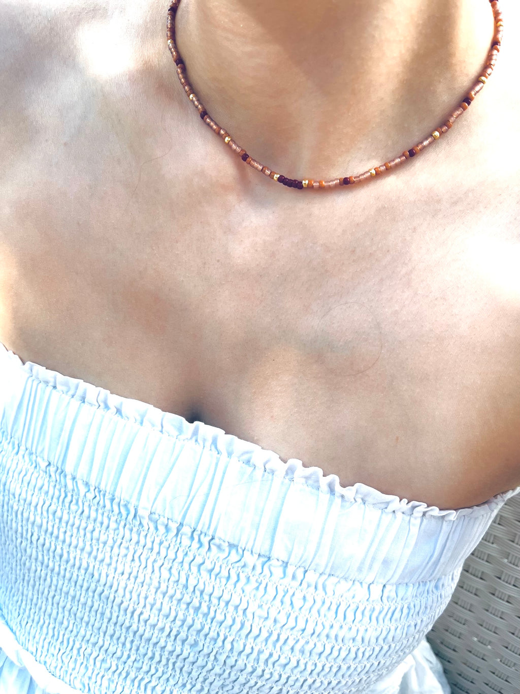 Toffee Bead Necklace