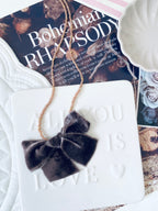 Velvet Bow Necklace