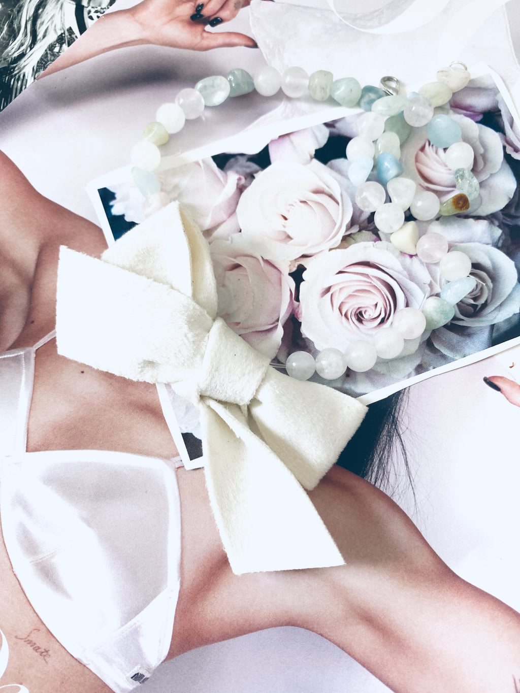 Velvet Bow Morganite Necklace