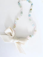 Velvet Bow Morganite Necklace