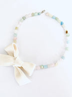 Velvet Bow Morganite Necklace