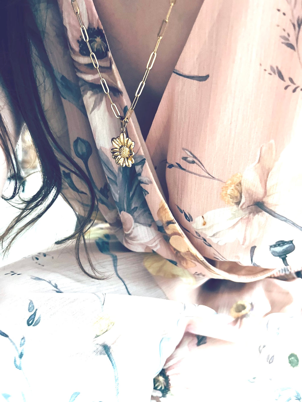 Daisy Cable Necklace