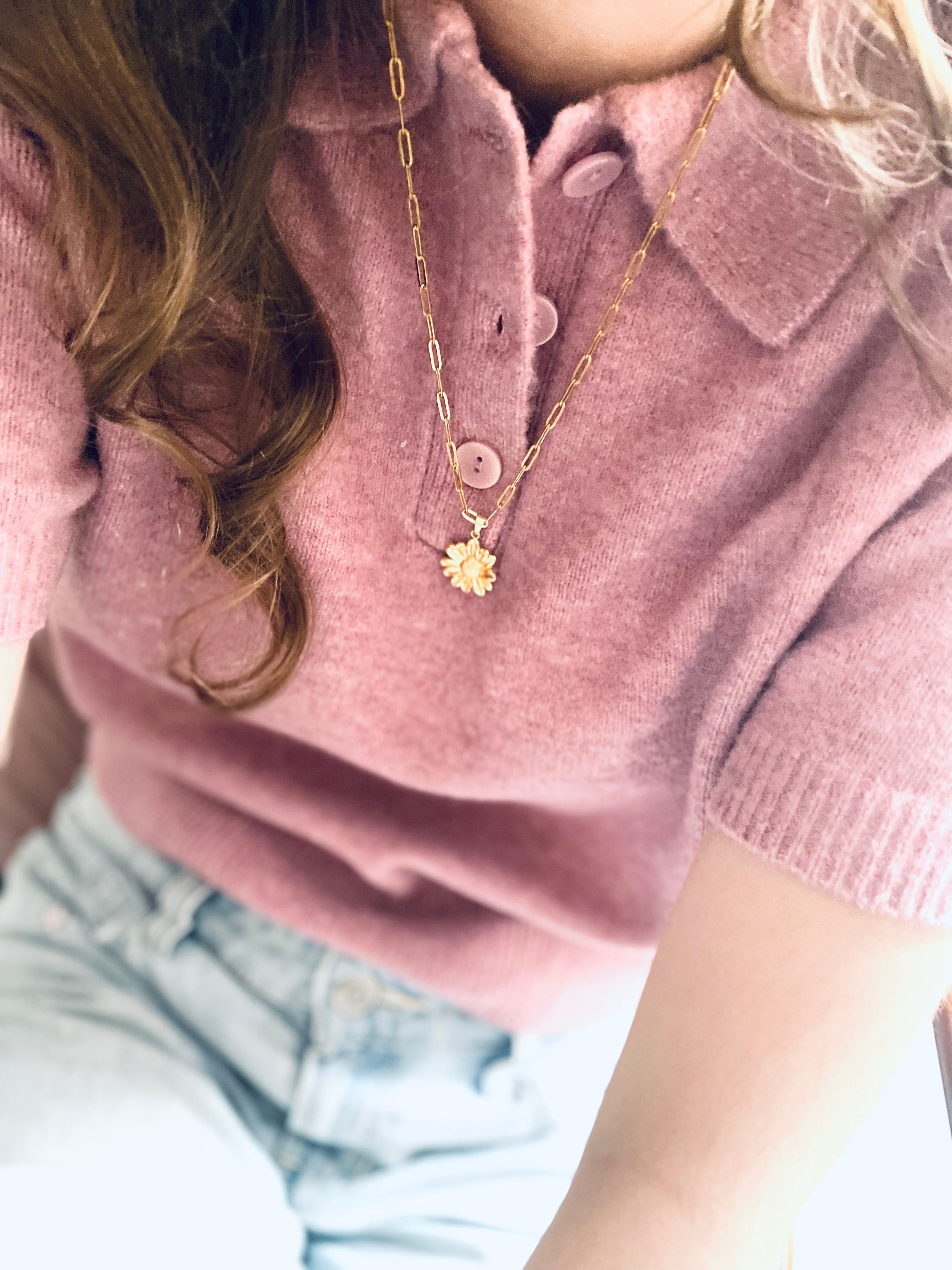 Daisy Cable Necklace