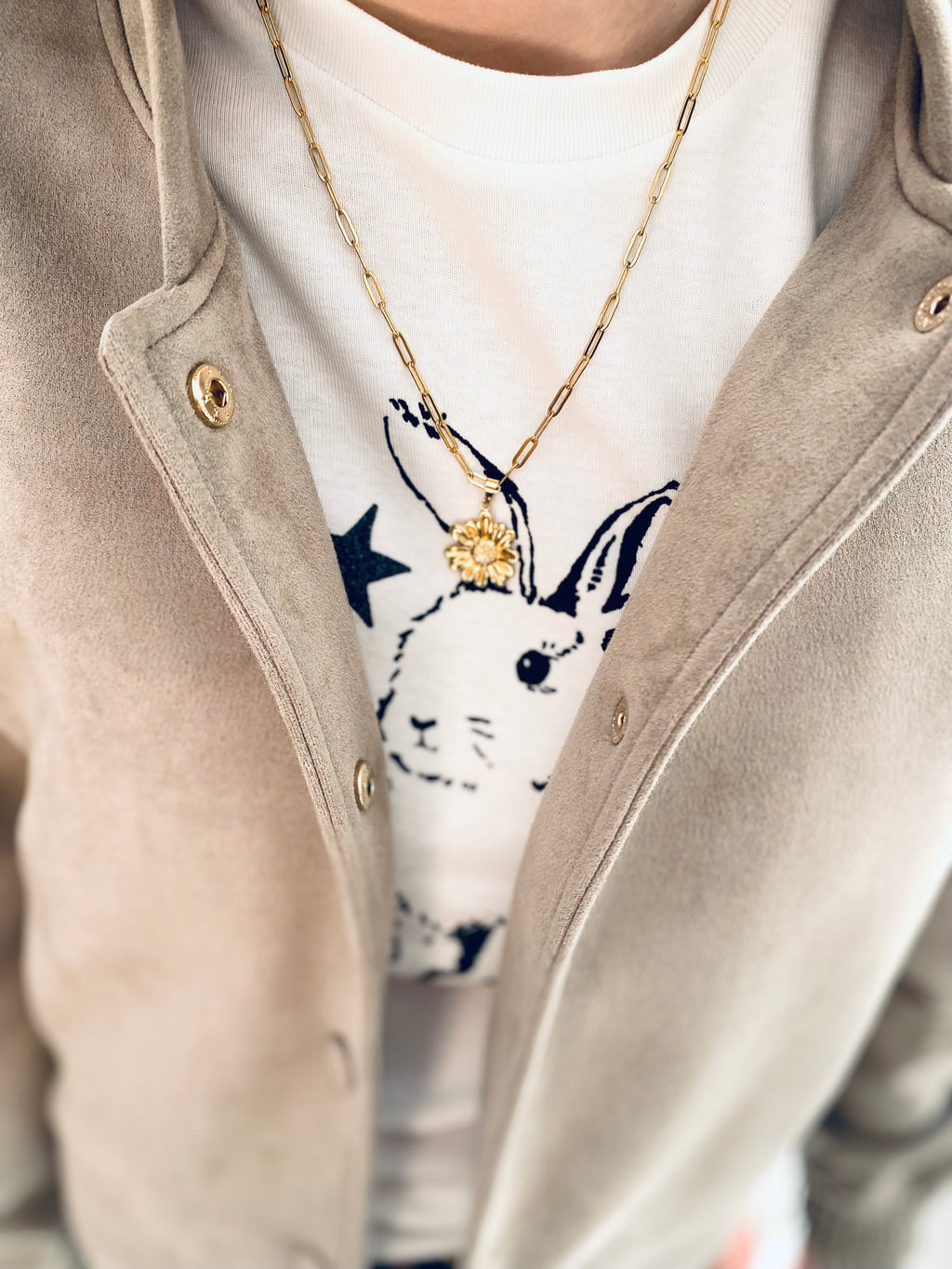 Daisy Cable Necklace